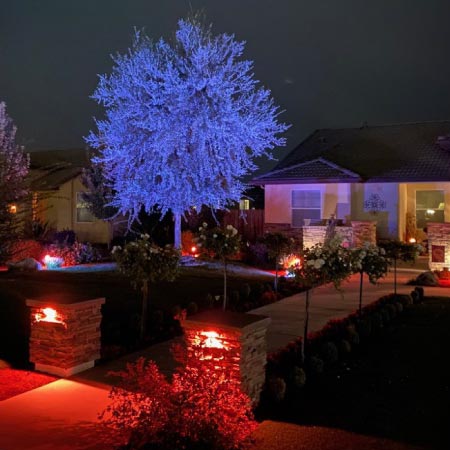 lighting landcaping  in visalia